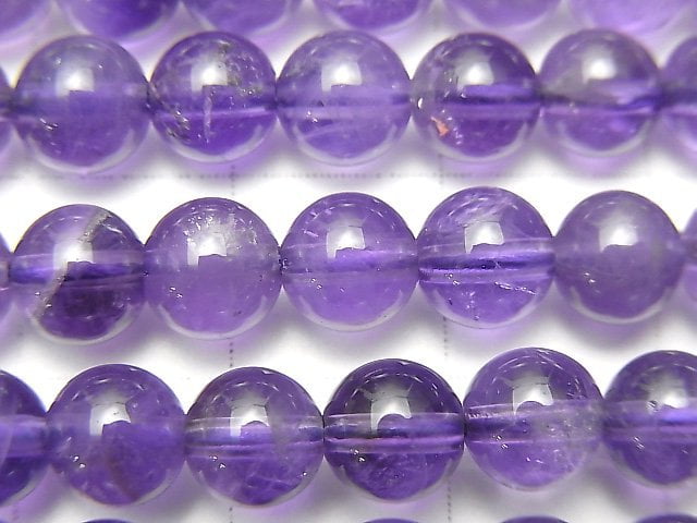 [Video]Amethyst AA Round 6mm 1strand beads (aprx.15inch/36cm)