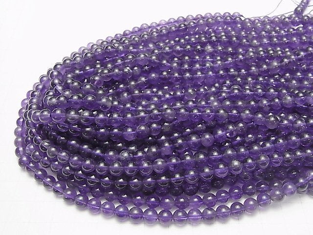 [Video]Amethyst AA Round 6mm 1strand beads (aprx.15inch/36cm)