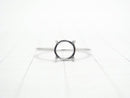 [Video]Silver925 Ring Frame (Prong Setting) Round 7mm Rhodium Plated 1pc