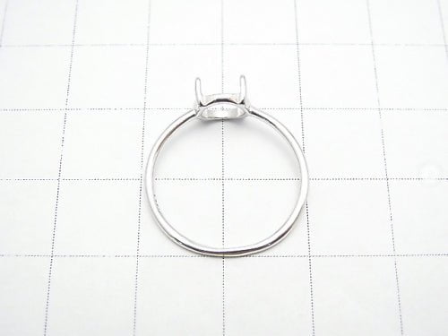 [Video] Silver925 Ring Frame (Prong Setting) Round 7mm Rhodium Plated 1pc