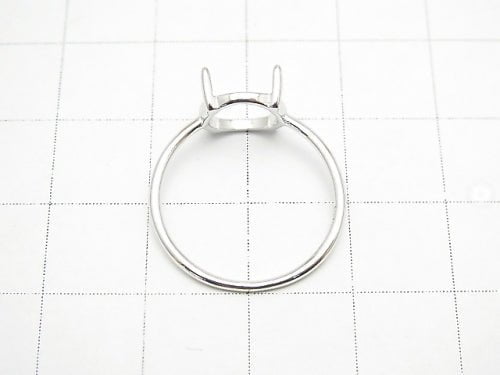 [Video] Silver925 Ring Frame (Prong Setting) Round 9mm Rhodium Plated 1pc