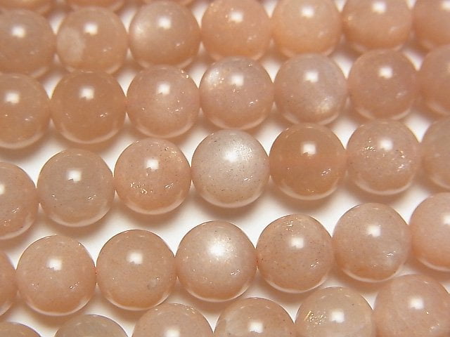 Moonstone, Round Gemstone Beads