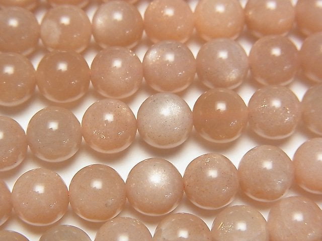 Moonstone, Round Gemstone Beads