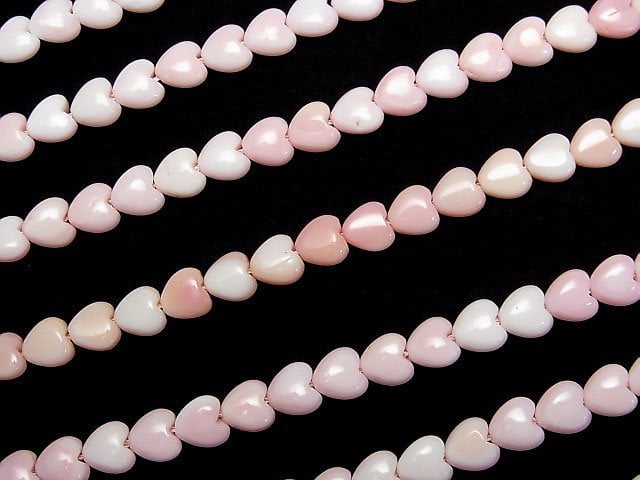 [Video] Queen Conch Shell AAA Vertical Hole Heart 6x6x3mm 1/4 or 1strand beads (aprx.15inch/38cm)