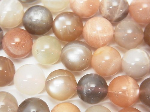 1strand $11.79! Multicolor Moon Stone AA Round 10mm 1strand (aprx.15inch / 38cm)