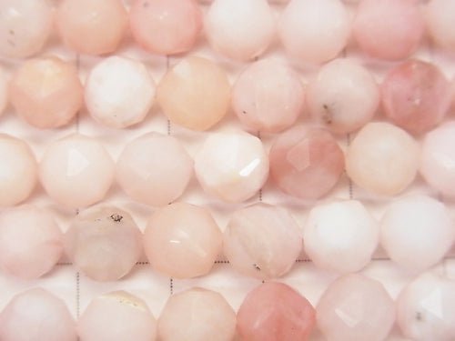 High Quality! Pink Opal AA ++ Star Faceted Round 8mm half or 1strand beads (aprx.15inch / 38cm)