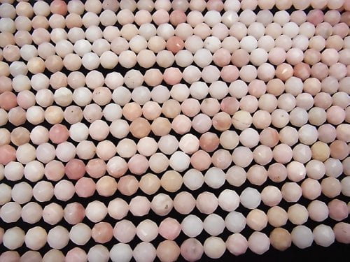 High Quality! Pink Opal AA ++ Star Faceted Round 8mm half or 1strand beads (aprx.15inch / 38cm)