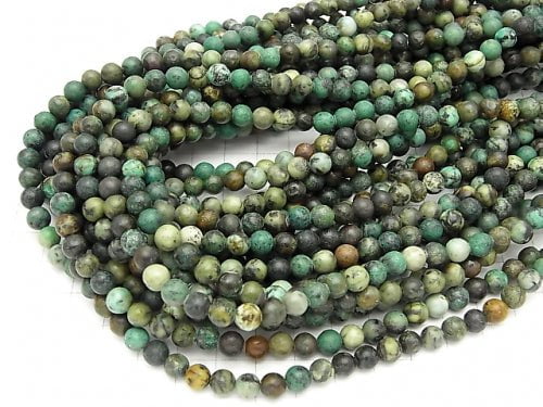 1strand $7.79! African Turquoise  Round 6mm 1strand beads (aprx.15inch/38cm)