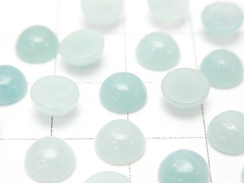 Amazonite AA++ Round  Cabochon 6x6mm 5pcs