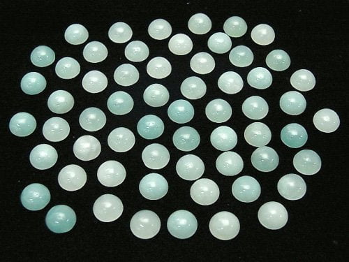 Amazonite AA++ Round  Cabochon 6x6mm 5pcs