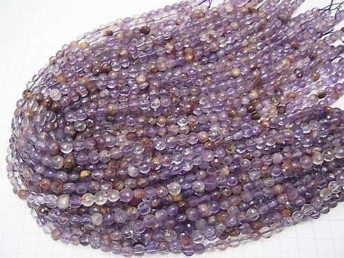 High quality! 1strand $12.99! Garden Amethyst AA ++ Faceted Coin 6x6x3mm 1strand beads (aprx.15inch / 37cm)