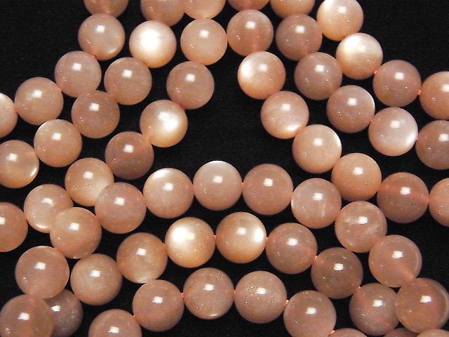 [Video] Orange Moonstone AAA Round 8mm Bracelet