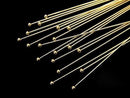 [18K  Yellow Gold]Ball Head Pin  0.35x30mm 1pc