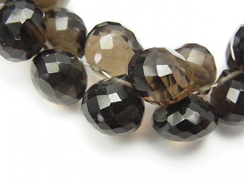 Faceted Briolette, One of a kind, Smoky Quartz One of a kind