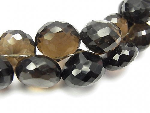 Faceted Briolette, One of a kind, Smoky Quartz One of a kind