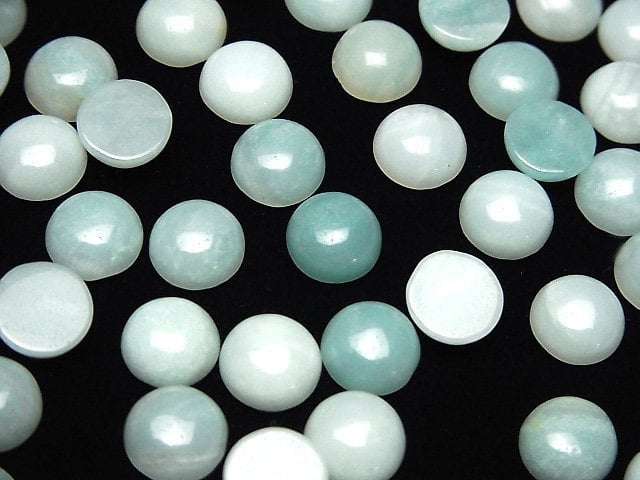 Amazonite AA++ Round  Cabochon 8x8mm 5pcs