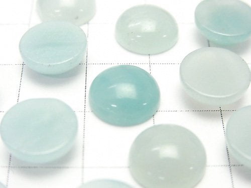 Amazonite AA++ Round  Cabochon 10x10mm 5pcs