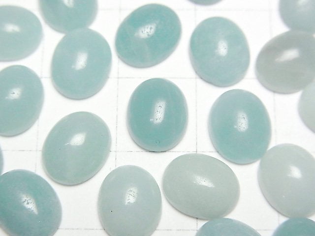 Amazonite AA++ Oval  Cabochon 10x8mm 5pcs