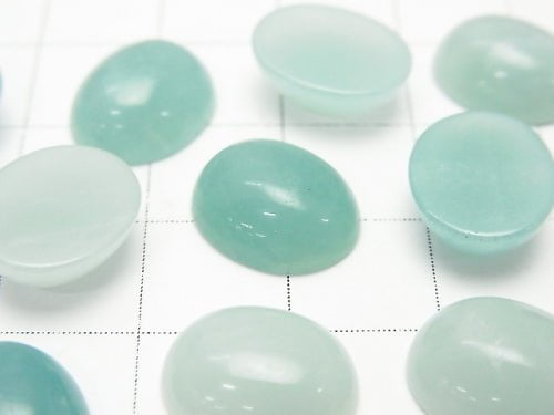 Amazonite AA++ Oval  Cabochon 12x10mm 5pcs $4.79!