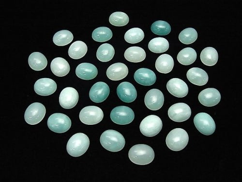 Amazonite AA++ Oval  Cabochon 12x10mm 5pcs $4.79!