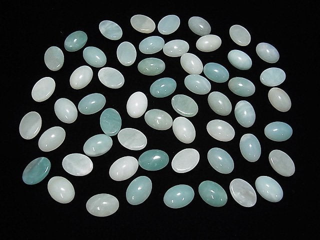 Amazonite AA++ Oval  Cabochon 14x10mm 4pcs