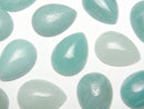 [Video] Amazonite AA++ Pear shape  Cabochon 18x13mm 3pcs
