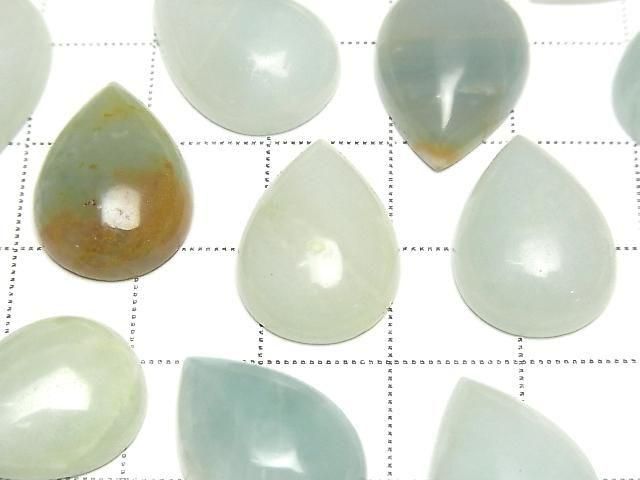 [Video] Amazonite AA Pear Shape Cabochon 18x13mm 3pcs