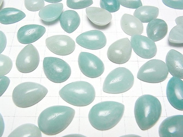 Amazonite AA++ Pear shape  Cabochon 18x13mm 3pcs $5.79!