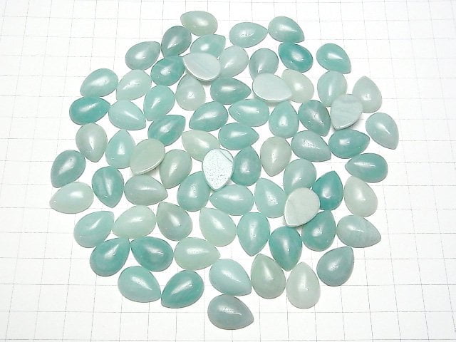 Amazonite AA++ Pear shape  Cabochon 18x13mm 3pcs $5.79!