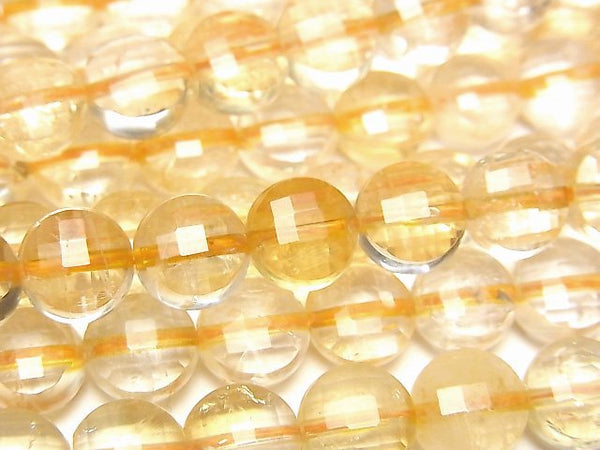 Citrine, Coin Gemstone Beads