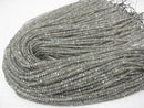 [Video] High quality! 1strand $6.79! Labradorite AA Faceted Button Rondelle 4x4x2mm less 1strand beads (aprx.15inch / 38cm)