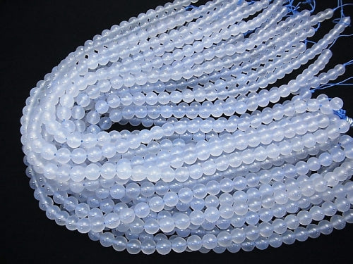 Natural Blue Blue Chalcedony AAA Round 8mm 1/4 or 1strand beads (aprx.15inch / 38cm)