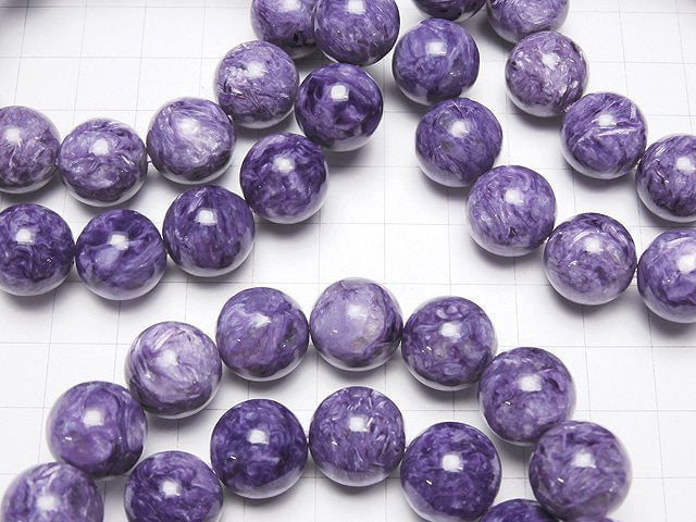 [Video] Charoite AAA- Round 14mm 1strand (Bracelet)