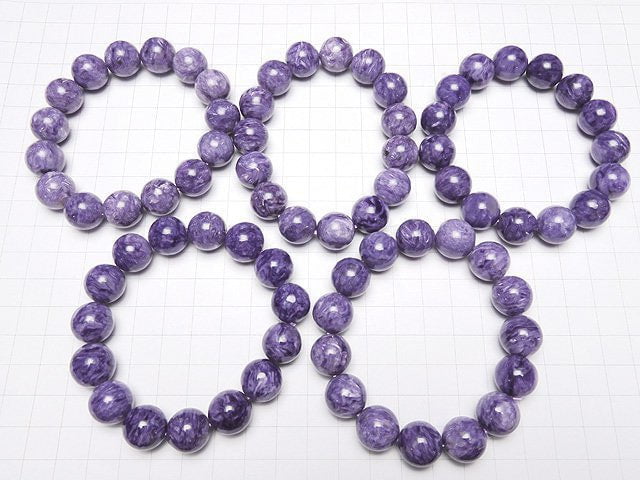 [Video] Charoite AAA- Round 14mm 1strand (Bracelet)