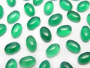 Green Onyx AAA Oval Cabochon 6x4mm 10pcs