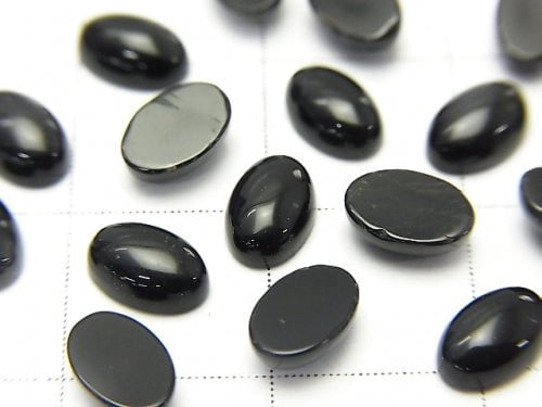 Onyx AAA Oval  Cabochon 6x4mm 10pcs