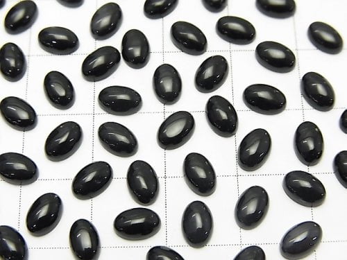 Onyx AAA Oval  Cabochon 6x4mm 10pcs