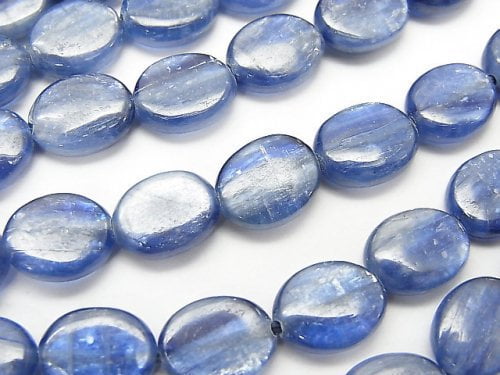 Kyanite AA+ Oval 10x8x3mm half or 1strand (aprx.15inch/38cm)