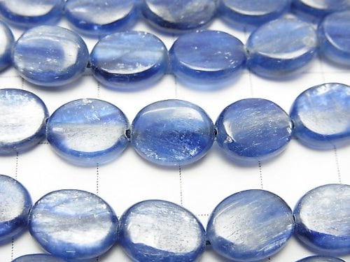 Kyanite AA+ Oval 10x8x3mm half or 1strand (aprx.15inch/38cm)