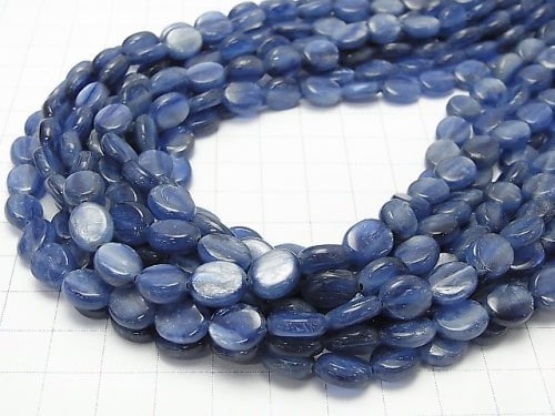 Kyanite AA+ Oval 10x8x3mm half or 1strand (aprx.15inch/38cm)
