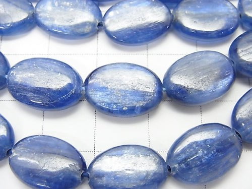 Kyanite AA++ Oval 14x10x4mm half or 1strand beads (aprx.15inch/36cm)