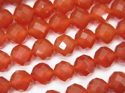 High Quality! Red Agate AAA 64 Faceted Round 8mm 1strand beads (aprx.15inch/37cm)