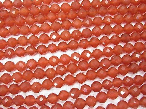 High Quality! Red Agate AAA 64 Faceted Round 8mm 1strand beads (aprx.15inch/37cm)