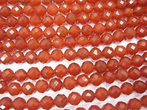 High Quality! Red Agate AAA 64 Faceted Round 10mm half or 1 strand beads (aprx.15inch/37cm)