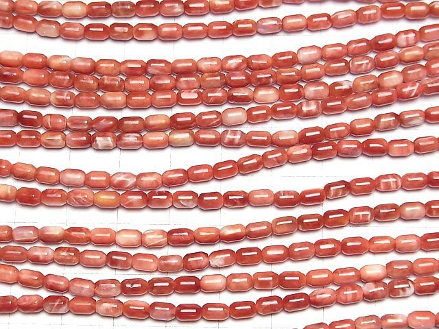 [Video] Spiny Oyster Shell Tube 5x3x3mm half or 1strand beads (aprx.15inch/37cm)