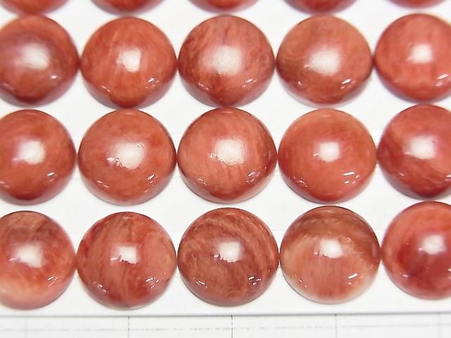 [Video] Spiny Oyster Shell Round Cabochon 10x10mm 1pc