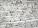 High Quality! 1strand $7.79! Gray Quartz AA Faceted Button Rondelle 4x4x3mm 1strand beads (aprx.15inch / 38cm)