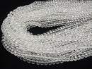 [Video] High Quality! Crystal (Synthetic Quartz) AAA Faceted Button Rondelle 8x8x5mm Half or 1-Strand Beads (approx. 14 inches/35 cm)