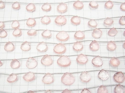 1strand $39.99! High Quality Rose Quartz AAA Chestnut  Faceted Briolette  1strand (8pcs )