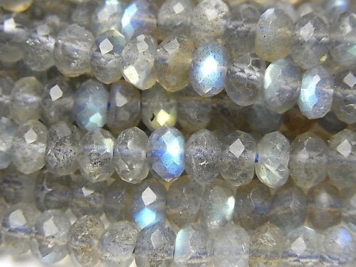 Labradorite, Roundel Gemstone Beads